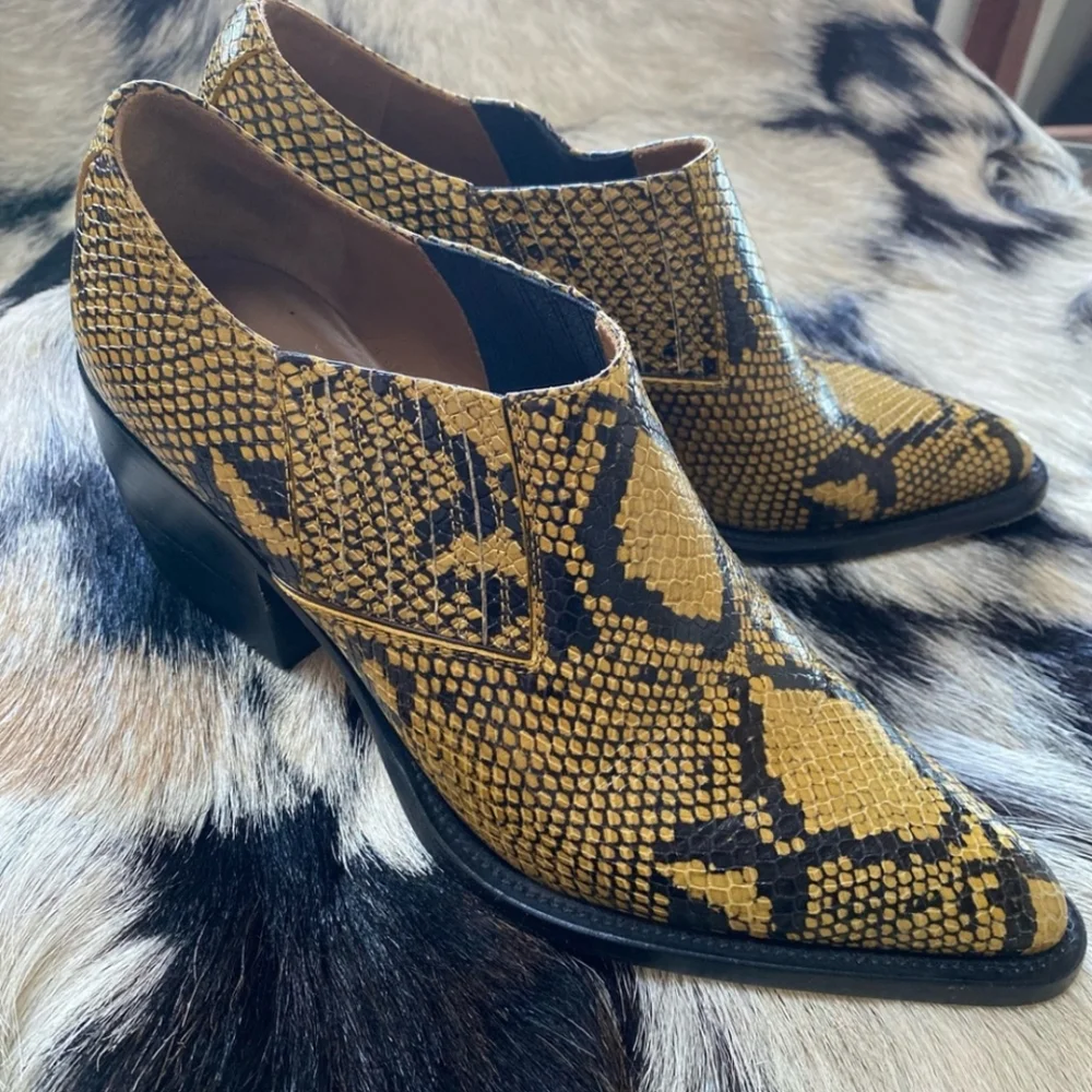 Chloe Rylee Python Print Boots - Picture 2 of 5